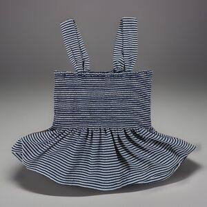 Madewell Texture & Thread Smocked Striped Tank Top Women’s Size Medium